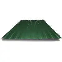 Профнастил С8 0,4 мм зеленый RAL 6005 1м
